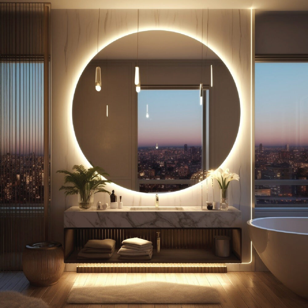 Espelho Redondo Retroiluminado